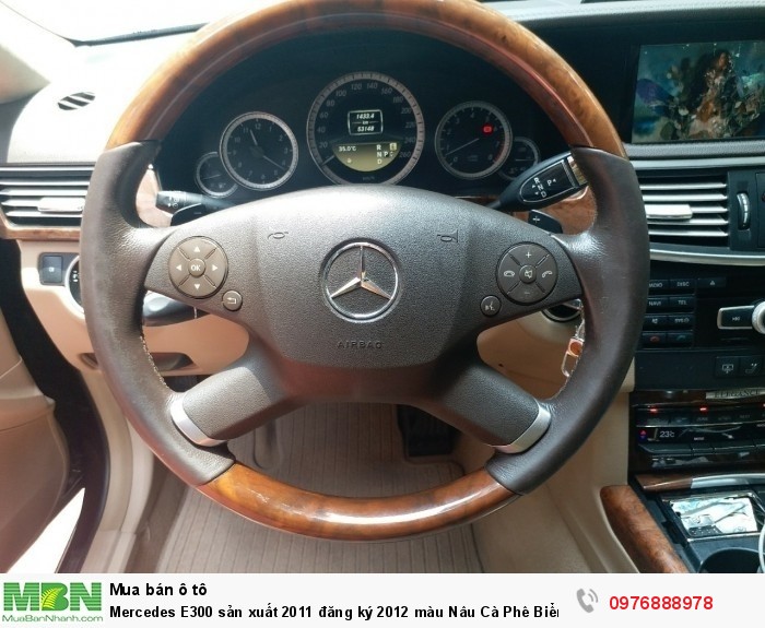 Mercedes E300 sản xuất 2011 đăng ký 2012 màu Nâu Cà Phê Biển Hà Nội