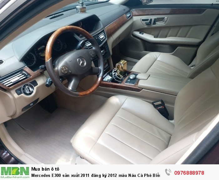 Mercedes E300 sản xuất 2011 đăng ký 2012 màu Nâu Cà Phê Biển Hà Nội