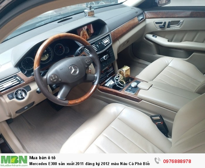 Mercedes E300 sản xuất 2011 đăng ký 2012 màu Nâu Cà Phê Biển Hà Nội