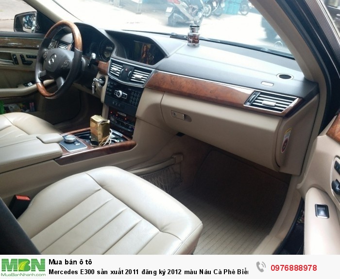 Mercedes E300 sản xuất 2011 đăng ký 2012 màu Nâu Cà Phê Biển Hà Nội