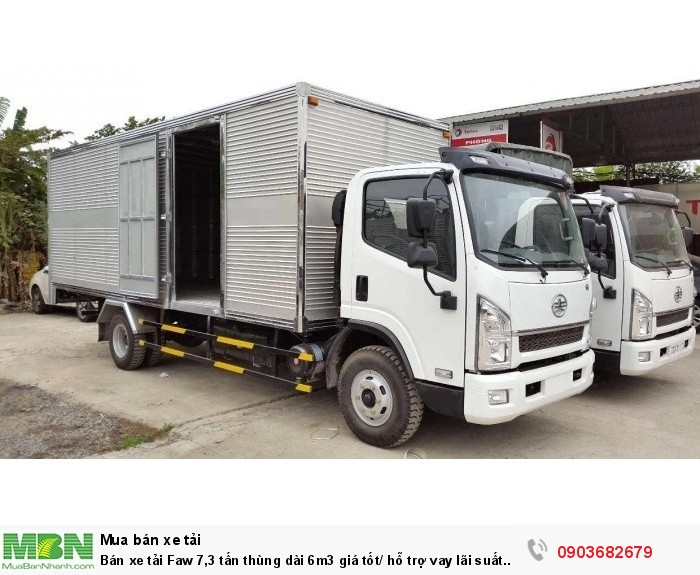 Bán xe tải Faw 7,3 tấn thùng dài 6m3 giá tốt/ hỗ trợ vay lãi suất thấp