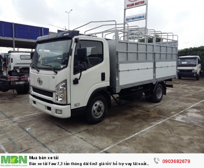 Bán xe tải Faw 7,3 tấn thùng dài 6m3 giá tốt/ hỗ trợ vay lãi suất thấp
