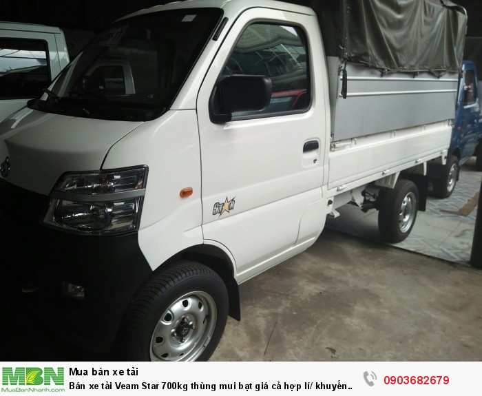 Bán xe tải Veam Star 700kg thùng mui bạt giá cả hợp lí/ khuyến mãi tại Phú Mẫn ô tô