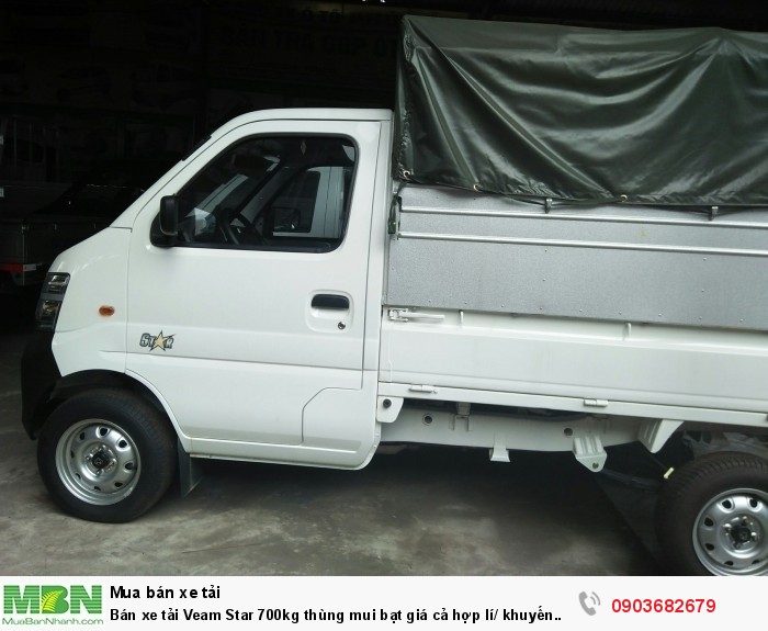Bán xe tải Veam Star 700kg thùng mui bạt giá cả hợp lí/ khuyến mãi tại Phú Mẫn ô tô