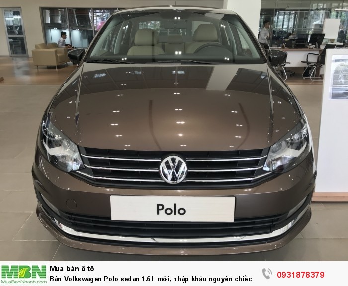 Bán Volkswagen Polo sedan 1.6L mới, nhập khẩu nguyên chiếc, hỗ trợ vay 80% giá trị xe