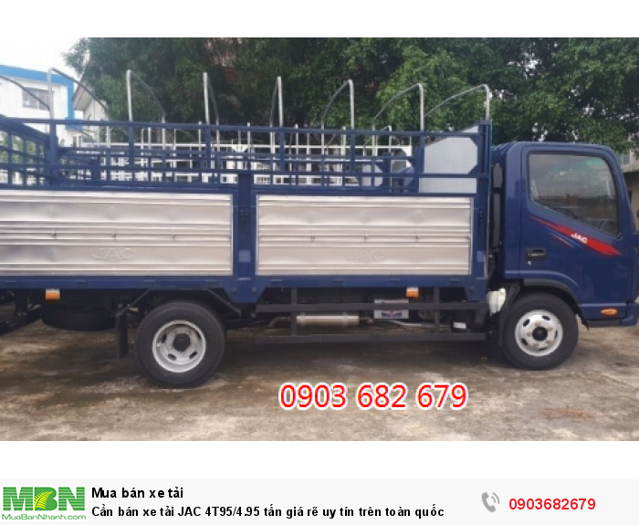 Cần bán xe tải JAC 4T95/4.95 tấn giá rẽ uy tín trên toàn quốc