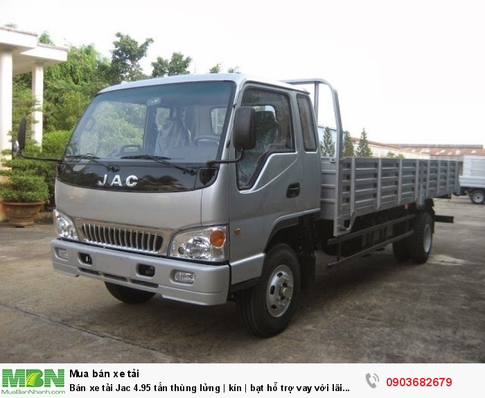 Bán xe tải Jac 4.95 tấn thùng lửng | kín | bạt hỗ trợ vay với lãi suất thấp