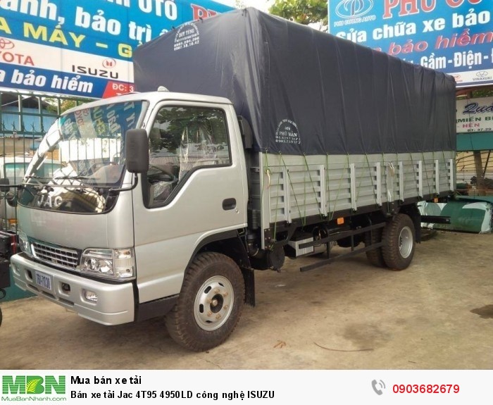 Bán xe tải Jac 4T95 4950LD công nghệ ISUZU