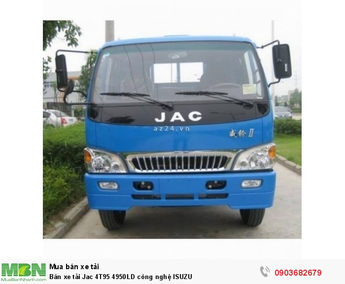 Bán xe tải Jac 4T95 4950LD công nghệ ISUZU
