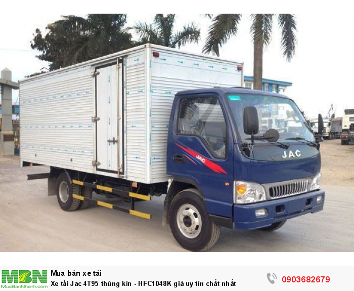Xe tải Jac 4T95 thùng kín - HFC1048K giá uy tín chất nhất