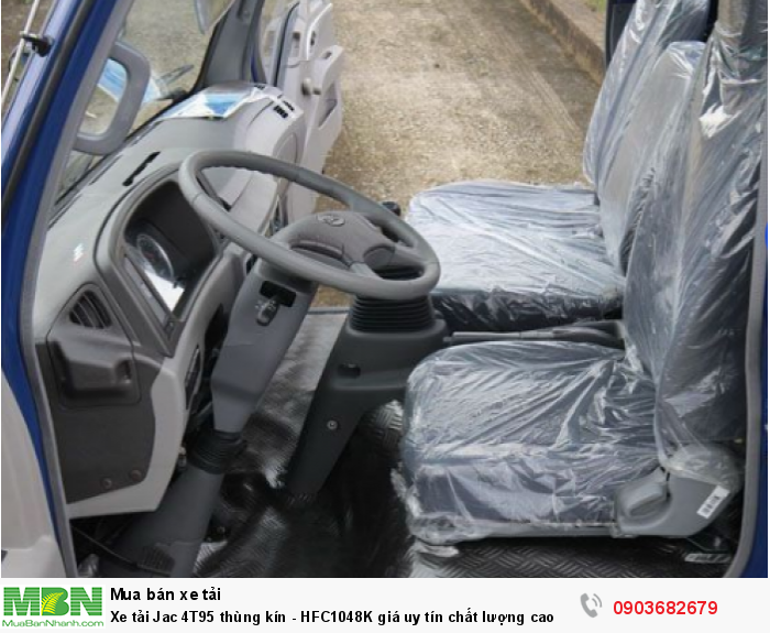 Xe tải Jac 4T95 thùng kín - HFC1048K giá uy tín chất lượng cao