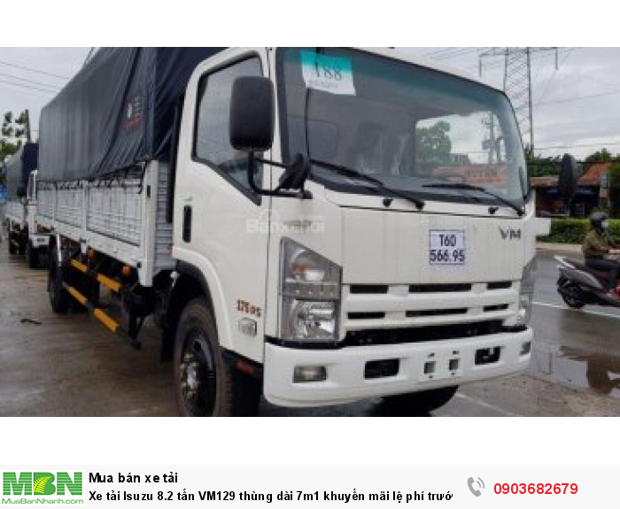 Xe tải Isuzu 8.2 tấn VM129 thùng dài 7m1 khuyến mãi lệ phí trước bạ