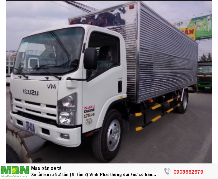 Xe tải isuzu 8.2 tấn ( 8 Tấn 2) Vĩnh Phát thùng dài 7m/ có bán trả góp, lãi suất ưu đãi nhất/xe mới 2017.