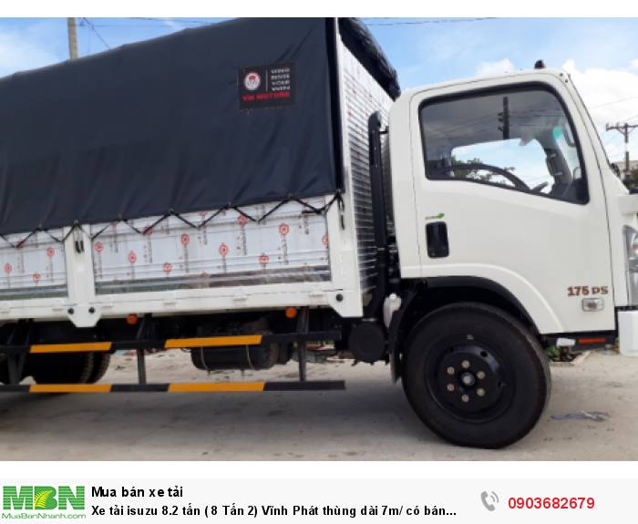 Xe tải isuzu 8.2 tấn ( 8 Tấn 2) Vĩnh Phát thùng dài 7m/ có bán trả góp, lãi suất ưu đãi nhất/xe mới 2017.