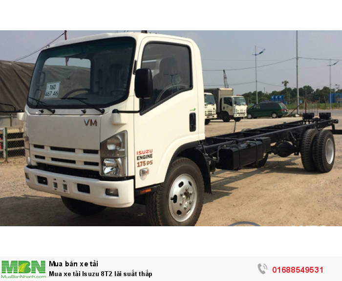 Xe tải Isuzu 8T2 lãi suất thấp