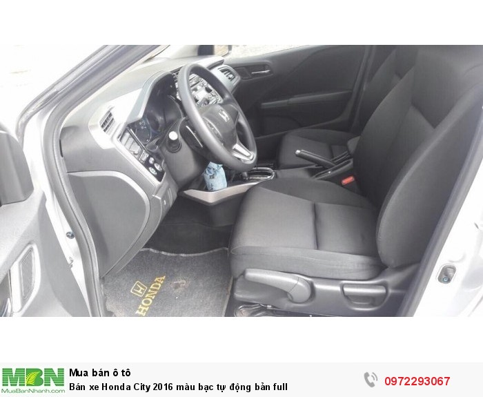 Bán xe Honda City 2016 màu bạc tự động bản full