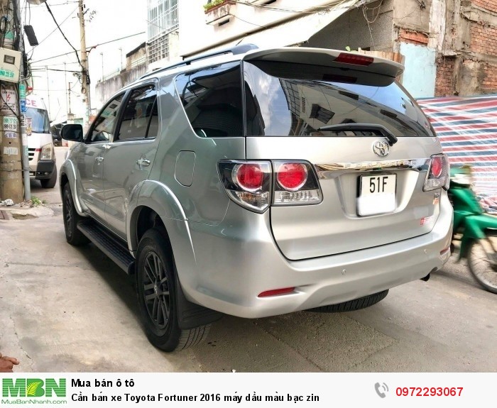 Cần bán xe Toyota Fortuner 2016 máy dầu