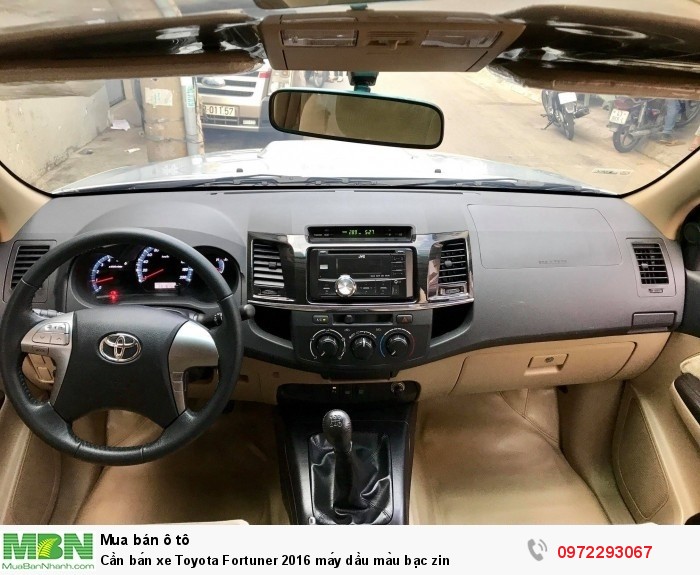 Cần bán xe Toyota Fortuner 2016 máy dầu