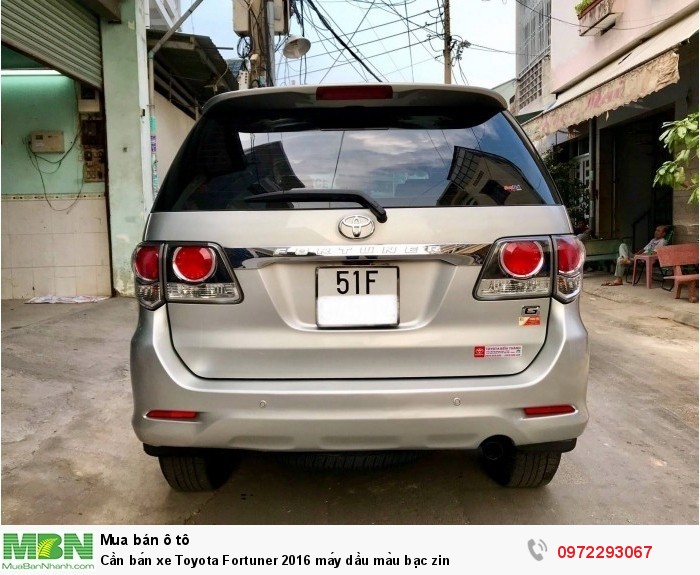 Cần bán xe Toyota Fortuner 2016 máy dầu