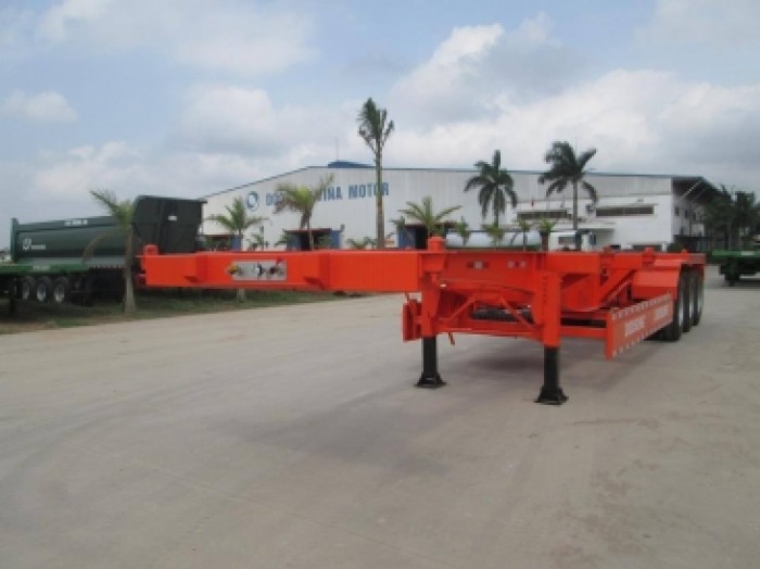 Bán Ro mooc Sàn Doosung 40 Feet được trang bị 3 trục loại Fuwa giá tốt