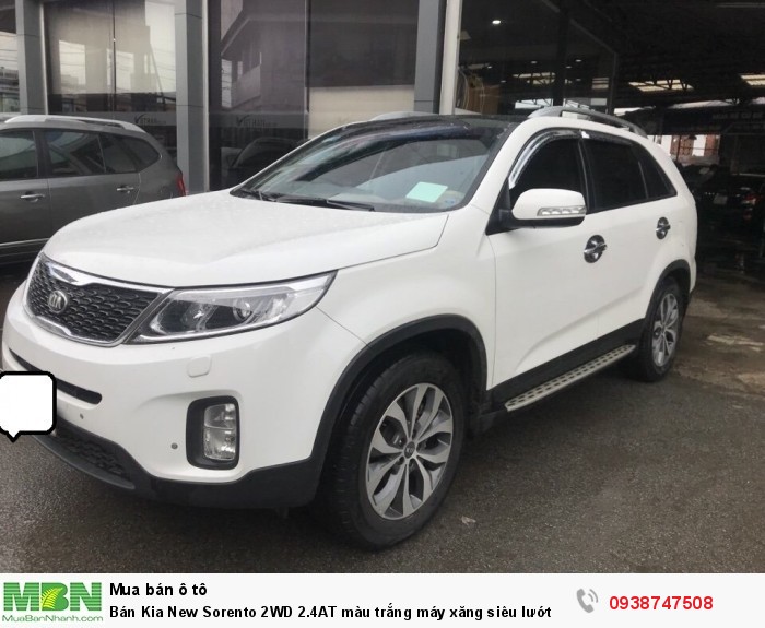 Bán Kia New Sorento 2WD 2.4AT màu trắng máy xăng siêu lướt