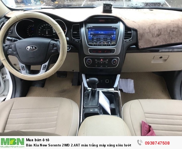 Bán Kia New Sorento 2WD 2.4AT màu trắng máy xăng siêu lướt
