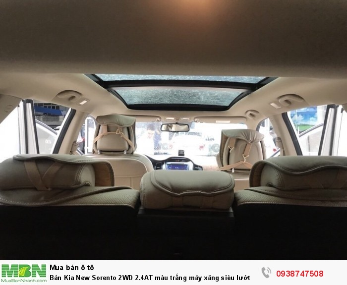 Bán Kia New Sorento 2WD 2.4AT màu trắng máy xăng siêu lướt