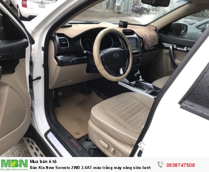 Bán Kia New Sorento 2WD 2.4AT màu trắng máy xăng siêu lướt