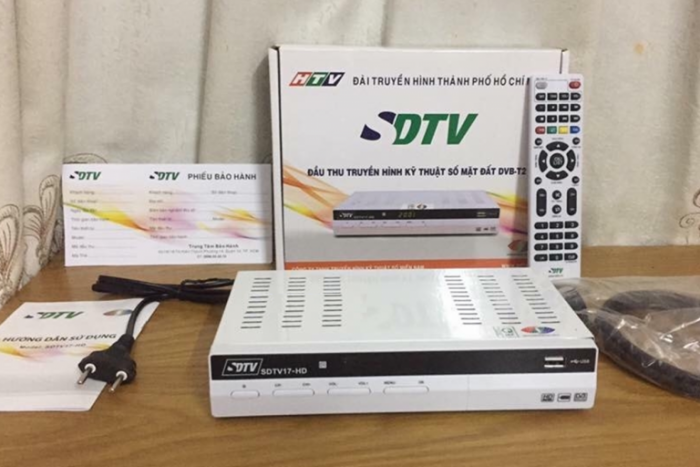 Đầu thu DVB T2 SDTV17-HD của HTV là sản phẩm của ĐÀI TRUYỀN HÌNH TPHCM0