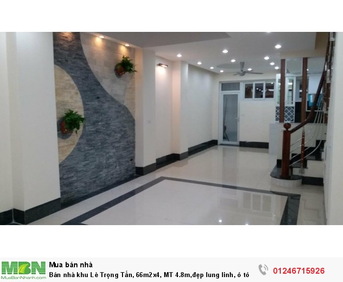 Bán nhà khu Lê Trọng Tấn, 66m2x4, MT 4.8m,đẹp lung linh, ô tô vào nhà