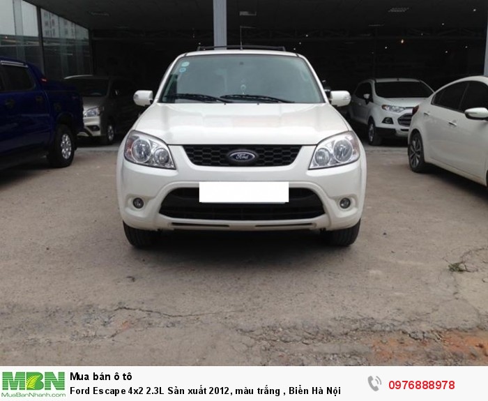 Ford Escape 4x2 2.3L Sản xuất 2012, màu trắng , Biển Hà Nội