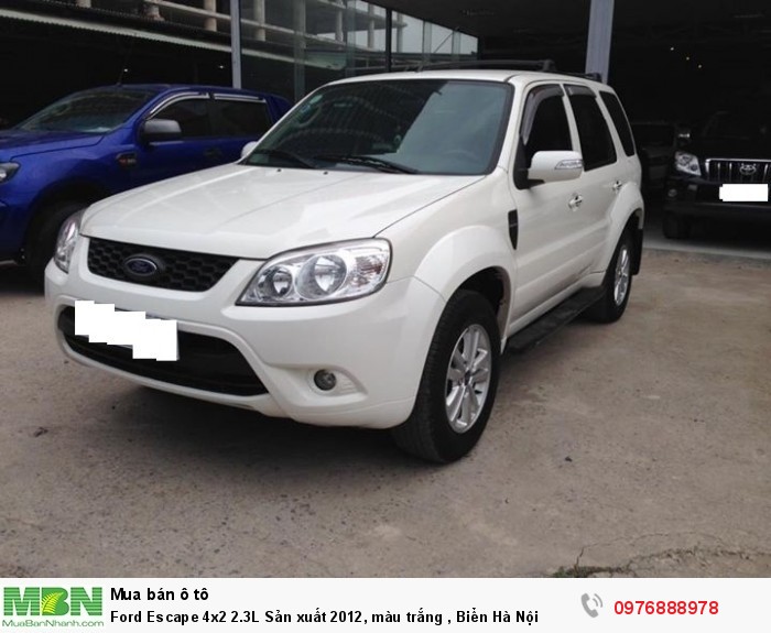 Ford Escape 4x2 2.3L Sản xuất 2012, màu trắng , Biển Hà Nội