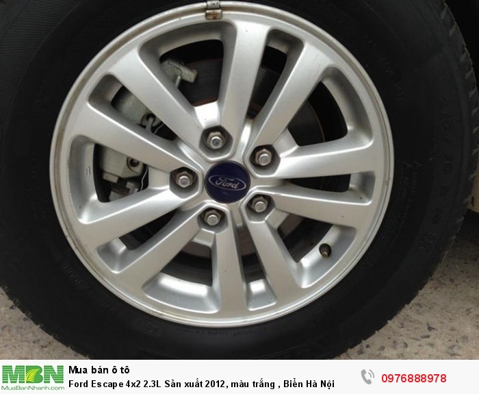Ford Escape 4x2 2.3L Sản xuất 2012, màu trắng , Biển Hà Nội