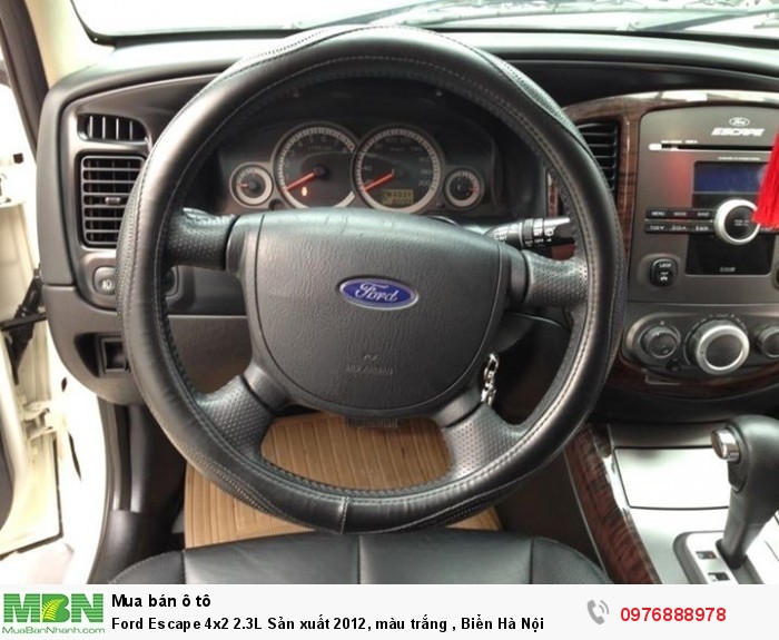 Ford Escape 4x2 2.3L Sản xuất 2012, màu trắng , Biển Hà Nội