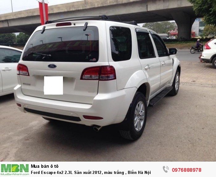 Ford Escape 4x2 2.3L Sản xuất 2012, màu trắng , Biển Hà Nội