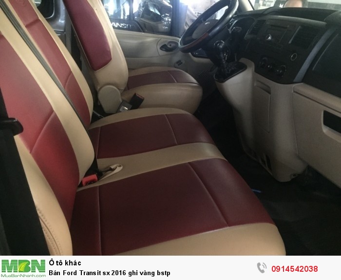 Bán Ford Transit sx 2016 ghi vàng bstp