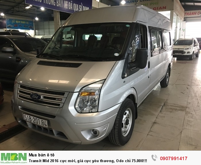 Transit Mid 2016 cực mới, giá cực yêu thương, Odo chỉ 75.000!!!