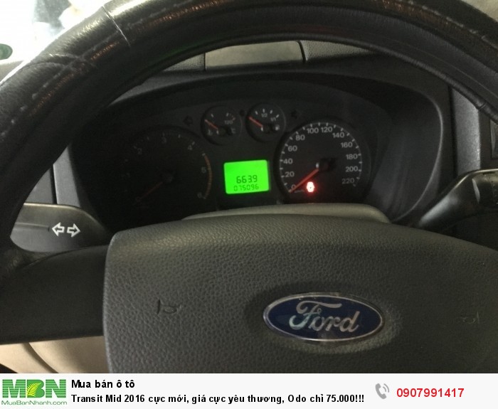 Transit Mid 2016 cực mới, giá cực yêu thương, Odo chỉ 75.000!!!