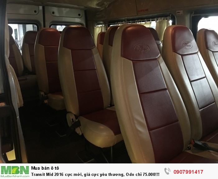 Transit Mid 2016 cực mới, giá cực yêu thương, Odo chỉ 75.000!!!