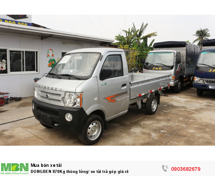 DONGBEN 870Kg thùng lửng/ xe tải trả góp giá rẽ