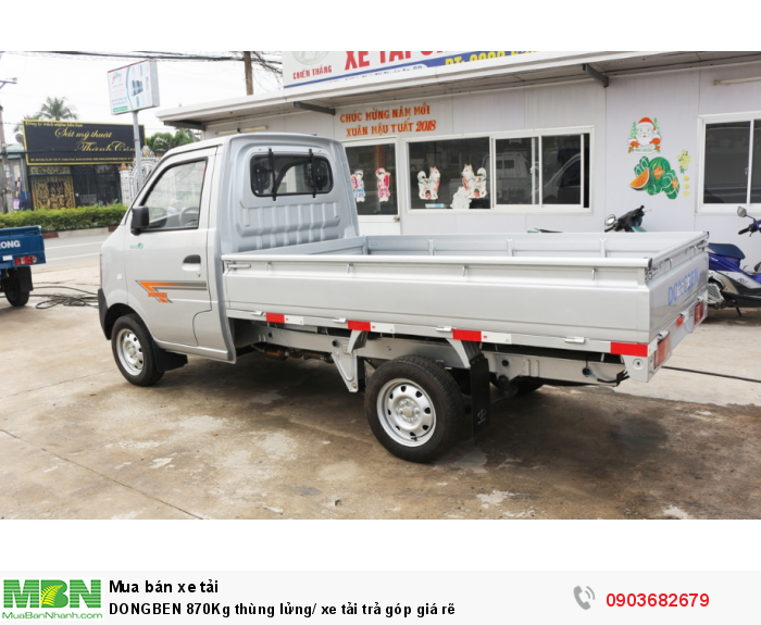 DONGBEN 870Kg thùng lửng/ xe tải trả góp giá rẽ