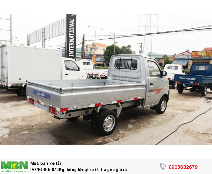 DONGBEN 870Kg thùng lửng/ xe tải trả góp giá rẽ