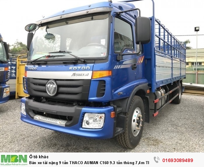 Bán xe tải nặng 9 tấn Thaco Auman C160 9.3 tấn thùng 7,4m Thaco An Sương