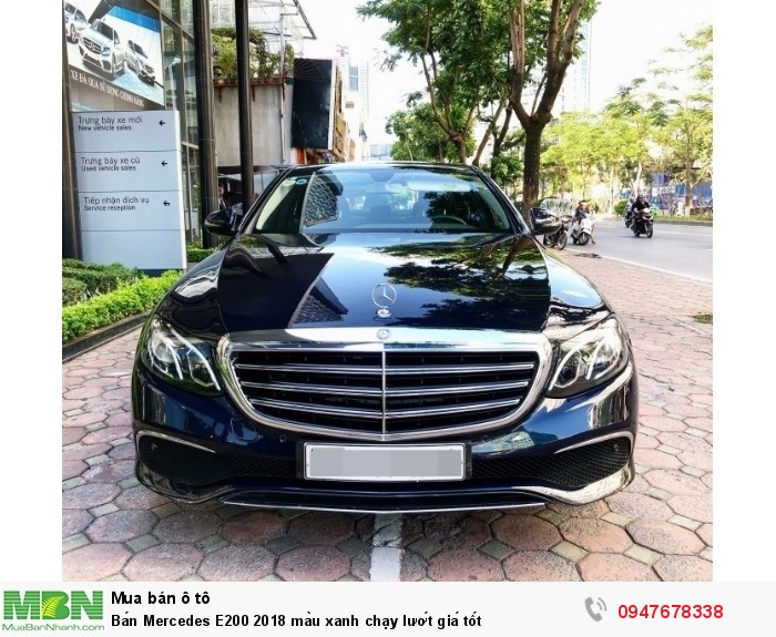 Bán Mercedes E200 2018 màu xanh chạy lướt giá tốt
