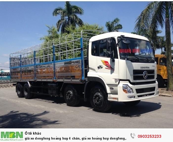 Giá xe Dongfeng Hoàng Huy 4 chân 17t9, 19 tấn