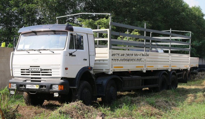 Xe kamaz 6540 long II 30 tấn 4 chân 2 cầu, giá rẻ nhất thị trừơng.