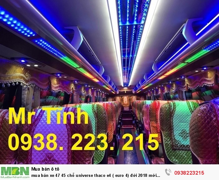 Mua bán xe 47 45 chỗ Universe Thaco e4 ( Euro 4) đời 2018 mới nhất ở sài gòn