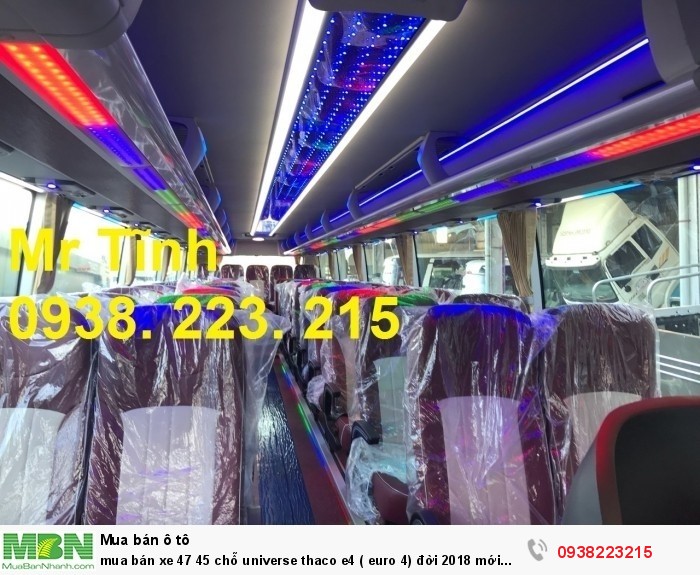 Mua bán xe 47 45 chỗ Universe Thaco e4 ( Euro 4) đời 2018 mới nhất ở sài gòn