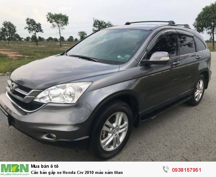 Cần bán gấp xe Honda Crv 2010 màu xám titan