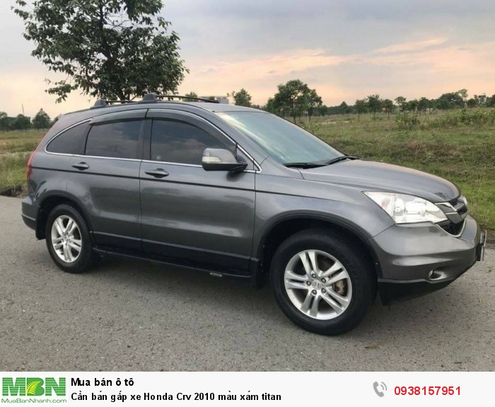 Cần bán gấp xe Honda Crv 2010 màu xám titan